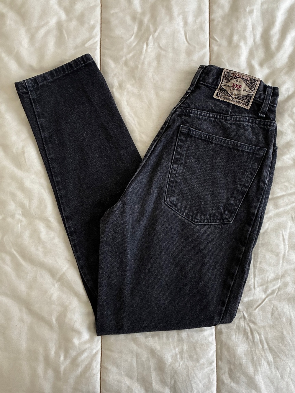 Vintage Express Black Jeans Size 7/8 (See Description re Size)